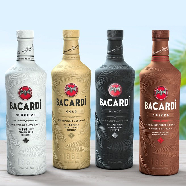 Bacardi: Biodegradable Spirits Bottle