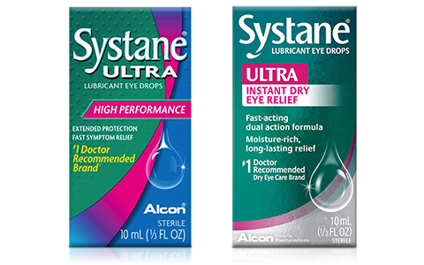 Systane brand refresh - before and after