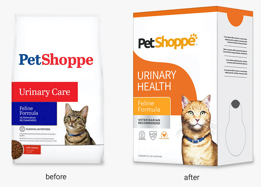 petshoppe sustainable packaging redesign